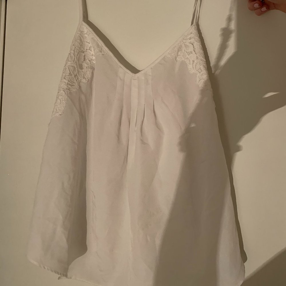 Aritzia White Tank Top Blouse